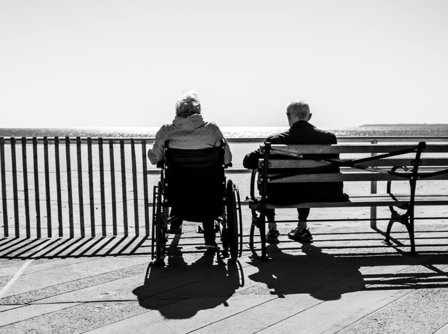 couple sitting on the bench