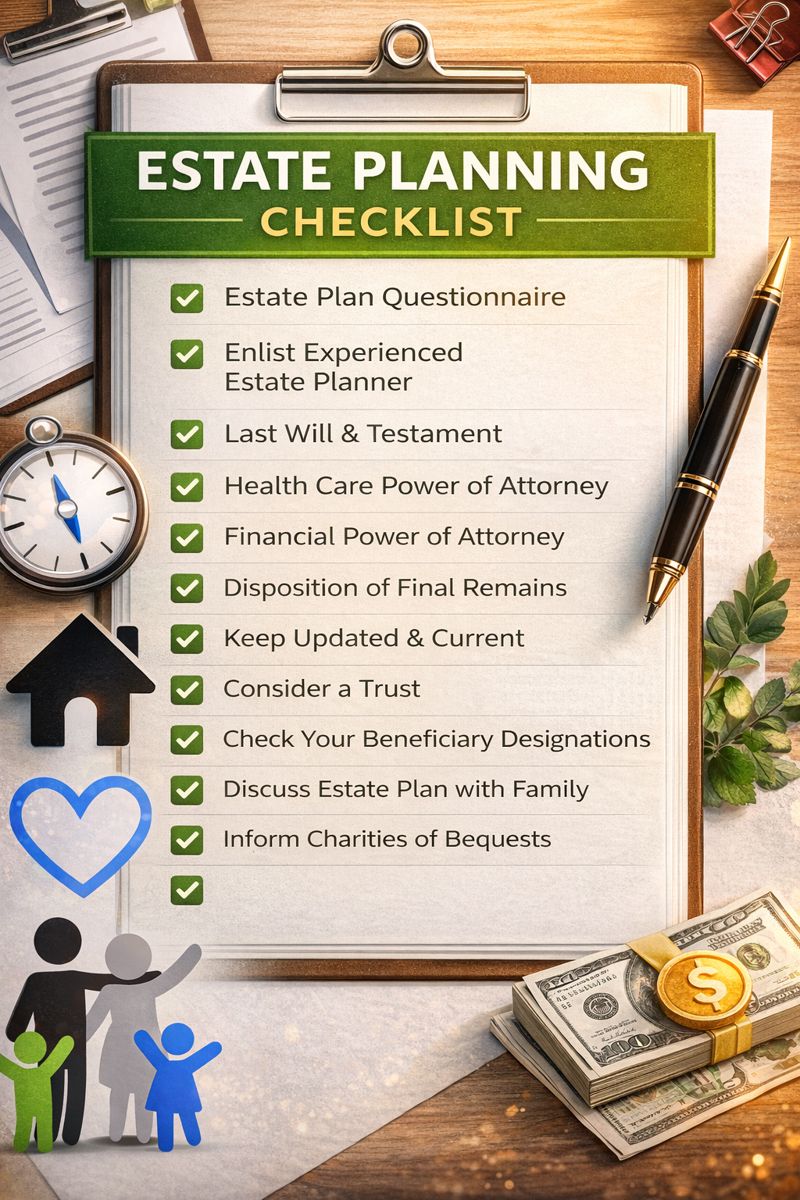 Estate Planning Checklist Chart